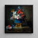 Bouquet di fiori in un vaso di porcellana blu - Anne Vallayer — quadro incorniciato alla parete