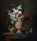 di un mazzo di fiori in un vaso di terracotta con pesche e uva - Anne Vallayer-Coster — vista dell’opera