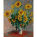Riproduzione del dipinto Bouquet di girasoli - Claude Monet