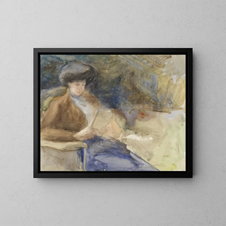 Bramine Hubrecht - Zittende lezende vrouw.webp