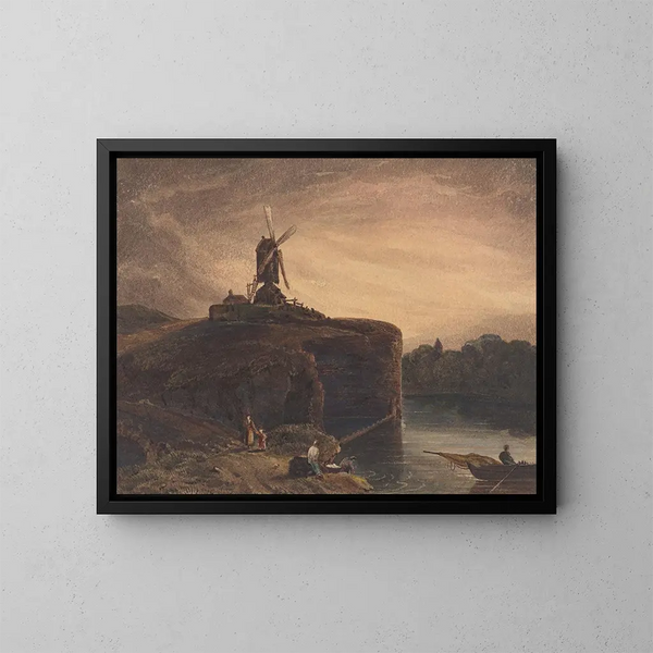 Le Moulin - Scuola britannica del XIX secolo — quadro incorniciato alla parete
