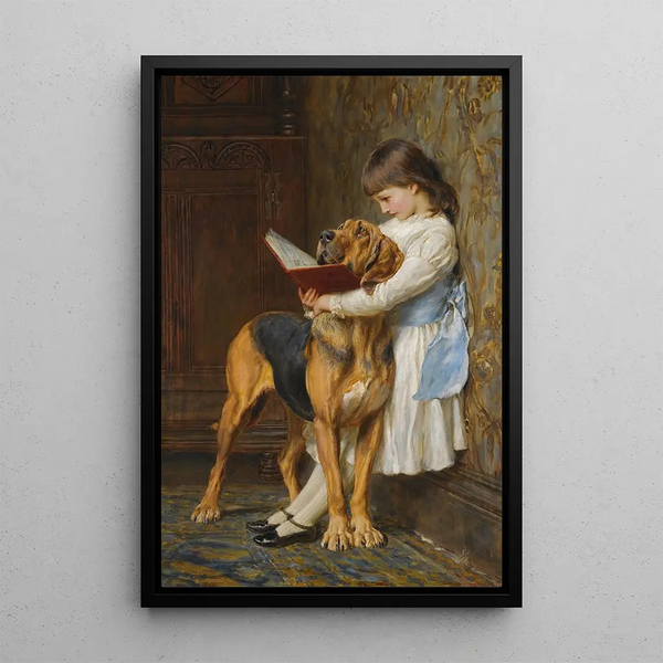 Istruzioni obbligatorie - Briton Rivière — quadro incorniciato alla parete