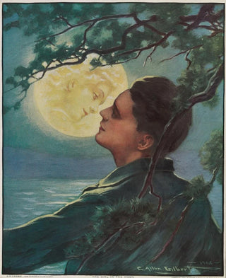 Brown Bigelow - The girl in the moon.webp