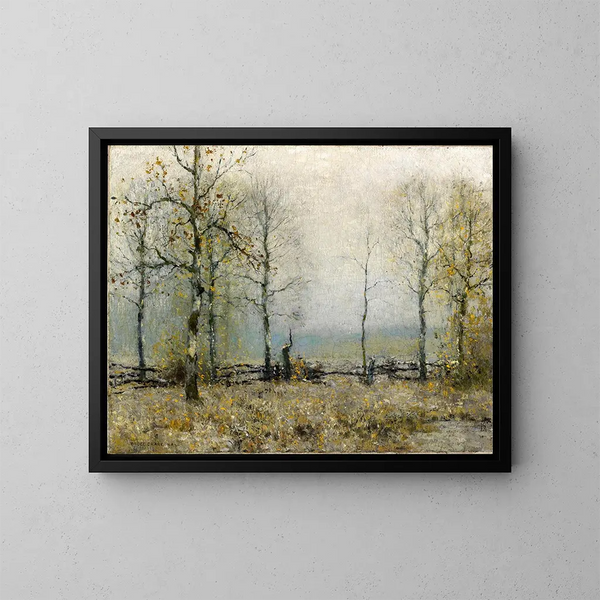 La stagione autunnale - Bruce Crane — quadro incorniciato alla parete