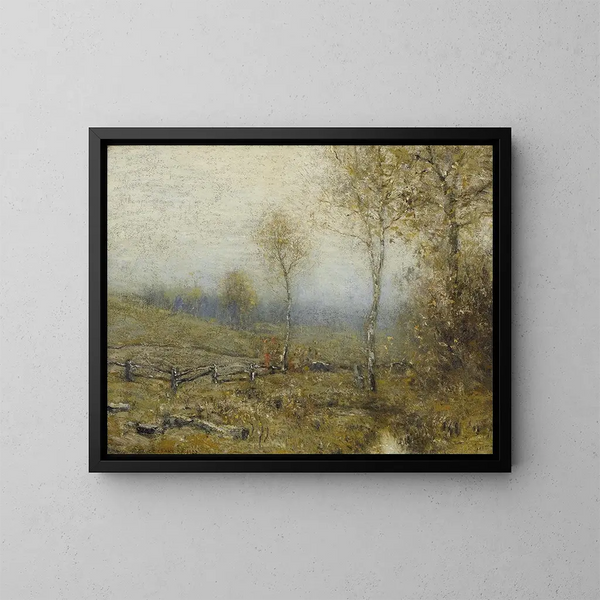 Paesaggio invernale - Bruce Crane — quadro incorniciato alla parete