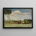 Piccolo paesaggio con carriola di fieno - Bruno Gimpel — quadro incorniciato alla parete