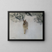 Lepre in inverno - Bruno Liljefors — quadro incorniciato alla parete