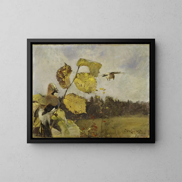 Geais - Bruno Liljefors — quadro incorniciato alla parete