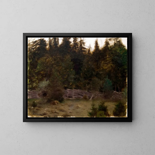 Studio paesaggistico - Bruno Liljefors — quadro incorniciato alla parete