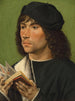 Ritratto di un uomo che tiene un libro di preghiere - Maestro borgognone — vista dell’opera