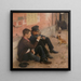 Buveurs - Émile Friant — quadro incorniciato alla parete