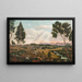 Vista panoramica di Umtata e delle montagne del Drakensberg, provincia dell'Est - Caesar Carl Hans Henkel — quadro incorniciato alla parete