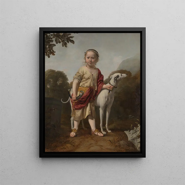 Caesar Van Everdingen - Portrait of a Girl as a Huntress.webp
