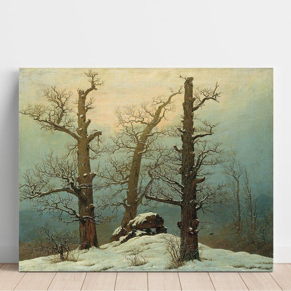 Riproduzione del dipinto Cairn sous la neige - Caspar David Friedrich