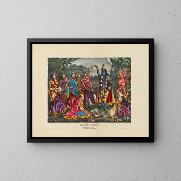 Krishna Kali - Calcutta Art Studio — quadro incorniciato alla parete