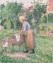 Una lavandaia a Ragny - Camille Pissarro — vista dell’opera