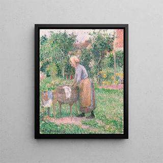 Camille Pissarro - A Washerwoman at ragny.webp