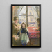 Alla finestra in rue des Trois Frères - Camille Pissarro — quadro incorniciato alla parete