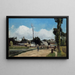 Bordi dell'Oise a Pontoise - Camille Pissarro — quadro incorniciato alla parete