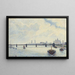 Ponte di Charing Cross, Londra - Camille Pissarro — quadro incorniciato alla parete