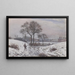 Cacciatore in inverno paesaggio Norwood - Camille Pissarro — quadro incorniciato alla parete