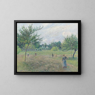 Camille Pissarro - Haymaking at ragny.webp
