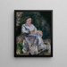Julie Pissarro nel giardino - Camille Pissarro — quadro incorniciato alla parete