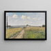 Mattino di giugno vicino a Pontoise - Camille Pissarro — quadro incorniciato alla parete