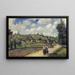 Paesaggio vicino a Pontoise sulla Strada di Auvers - Camille Pissarro — quadro incorniciato alla parete