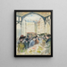 Les Halles centrales le marché aux légumes - Camille Pissarro — quadro incorniciato alla parete