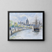 Cattedrale di San Paolo di Londra - Camille Pissarro — quadro incorniciato alla parete
