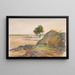 Paesaggio a Éragny - Camille Pissarro — quadro incorniciato alla parete