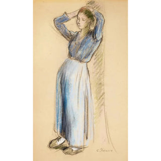 Camille Pissarro - Paysanne appuye un arbre.webp