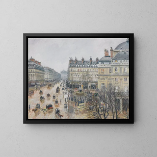 Camille Pissarro - Place du Thtre Franais Paris Rain.webp