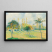 Pommiers, effetto autunnale - Camille Pissarro — quadro incorniciato alla parete