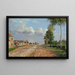 Route de Versailles à Rocquencourt - Camille Pissarro — quadro incorniciato alla parete