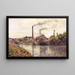 L'Usine à Pontoise - Camille Pissarro — quadro incorniciato alla parete