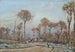 La Route de Versailles Louveciennes Gelée Matinale - Camille Pissarro — vista dell’opera