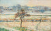 Vista sul villaggio di Bazincourt sotto la neve - Camille Pissarro — vista dell’opera