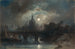 Vista di una città di notte - Camille Roqueplan — vista dell’opera