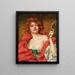 Una bellezza dai capelli rossi - Camillo Melnik — quadro incorniciato alla parete