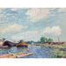 Riproduzione del dipinto Canal del Loing a Saint-Mammès - Alfred Sisley