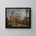 Un caprice avec l'église du Rédempteur - Canaletto — quadro incorniciato alla parete