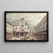 Campo San Giacomo di Rialto Venezia - Canaletto — quadro incorniciato alla parete