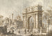 Caprice con un arco di trionfo romano - Canaletto — vista dell’opera