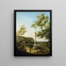Paesaggio inglese Capriccio con una colonna - Canaletto — quadro incorniciato alla parete