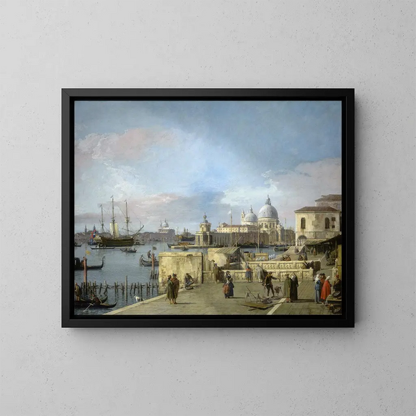 Entrée du Grand Canal depuis le Molo, Venise - Canaletto — quadro incorniciato alla parete