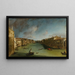 Grand Canal dal Palazzo Balbi verso Rialto - Canaletto — quadro incorniciato alla parete