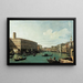 Le Grand Canal visto dal ponte di Rialto - Canaletto — quadro incorniciato alla parete