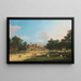 Londra, vista dell'antico Horse Guards e della Banqueting Hall a Whitehall da St James Park - Canaletto — quadro incorniciato alla parete